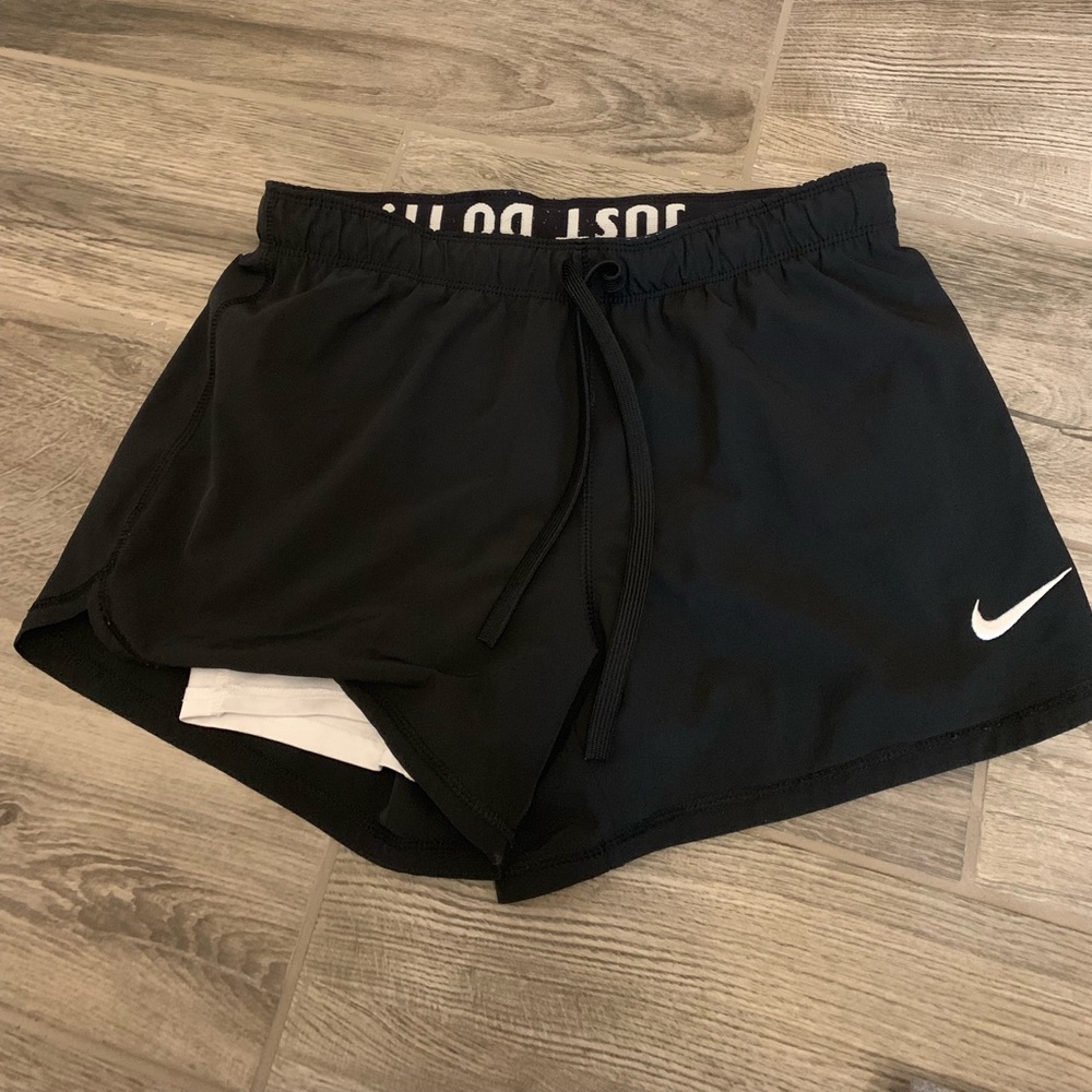 Black nike running shorts